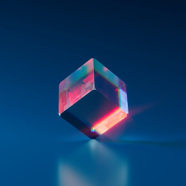 picture of glass cube